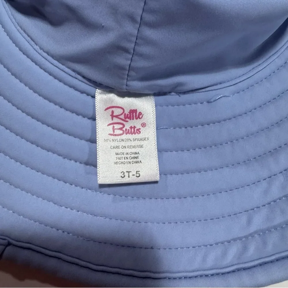 Ruffle Butts Periwinkle Blue UV Protection Sun Hat